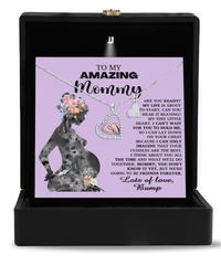 Load image into Gallery viewer, Mom To Be Baby Feet Necklace - Tiny Little Heart
