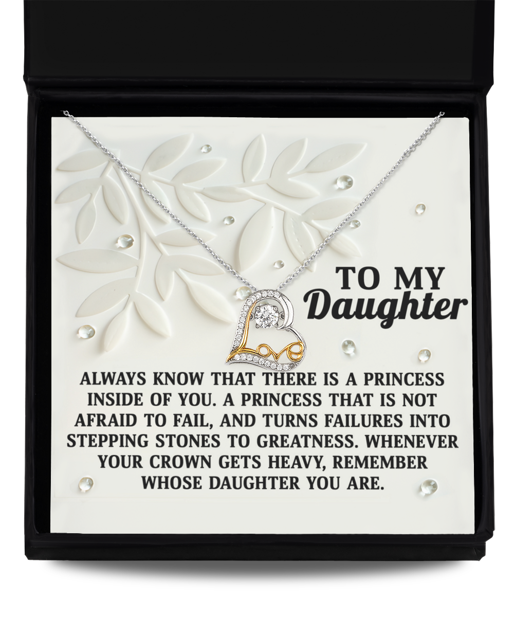 Daughter Heart Necklace - Inside of You