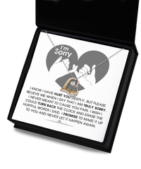 Load image into Gallery viewer, I&#39;m Sorry Heart Necklace - Hurtful Words
