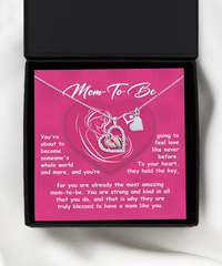 Load image into Gallery viewer, Mom To Be Baby Feet Necklace - Whole World
