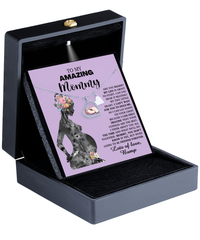 Load image into Gallery viewer, Mom To Be Baby Feet Necklace - Tiny Little Heart
