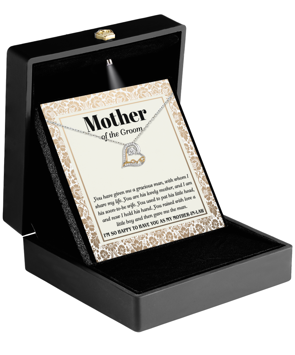 Mom of Groom Heart Necklace - To Have You