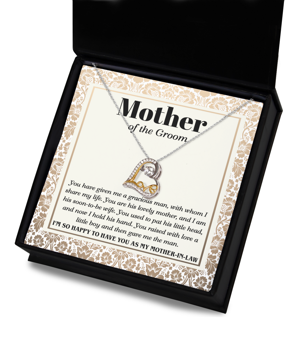 Mom of Groom Heart Necklace - To Have You