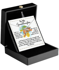 Load image into Gallery viewer, Granddaughter Heart Necklace - Never Travel Alone
