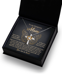 Load image into Gallery viewer, Mom Cross Necklace - Like An Angel

