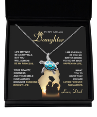 Load image into Gallery viewer, Daughter Turtle Necklace - Be My Princess
