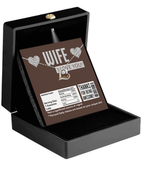 Load image into Gallery viewer, Wife Heart Necklace - Nutrition Facts

