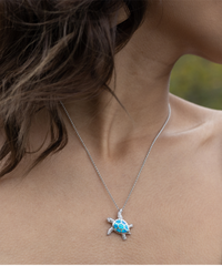 Load image into Gallery viewer, Mom Turtle Necklace - Love Is Mystery
