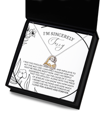 Load image into Gallery viewer, I&#39;m Sorry Heart Necklace - Care
