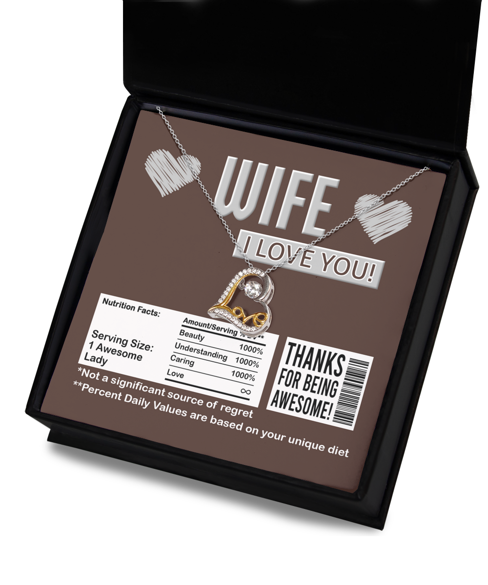 Wife Heart Necklace - Nutrition Facts