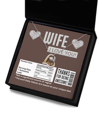 Load image into Gallery viewer, Wife Heart Necklace - Nutrition Facts
