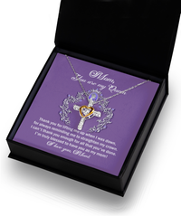 Load image into Gallery viewer, Mom Cross Necklace - Belongs To Me
