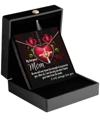 Load image into Gallery viewer, Mom Cross Necklace - Heard Your Heart
