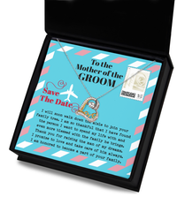 Load image into Gallery viewer, Mom of Groom Heart Necklace - Down The Aisle
