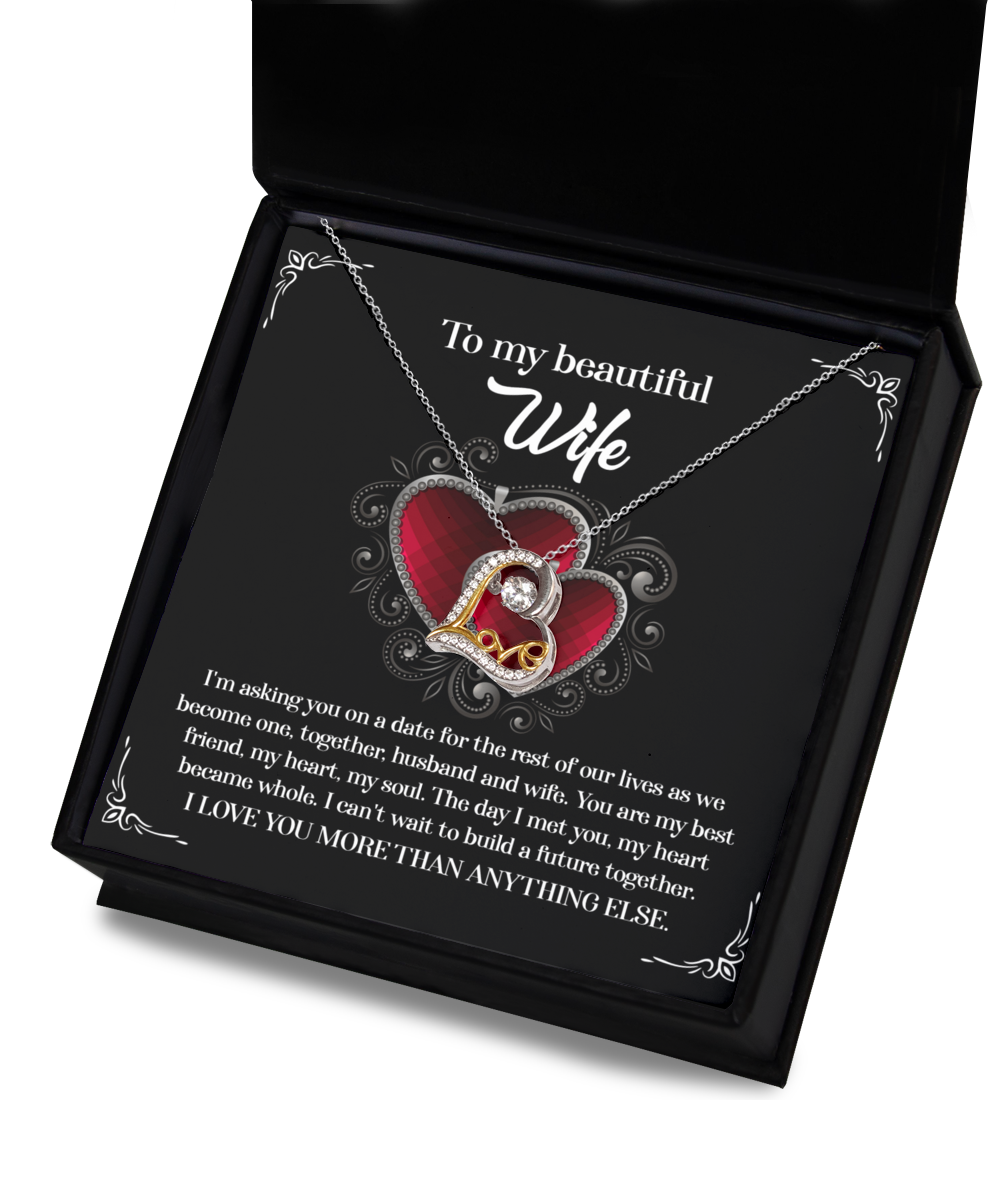 Wife Love Necklace - Heart Became Whole