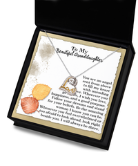 Load image into Gallery viewer, Granddaughter Heart Necklace - An Angel
