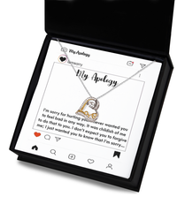 Load image into Gallery viewer, I&#39;m Sorry Heart Necklace - My Apology
