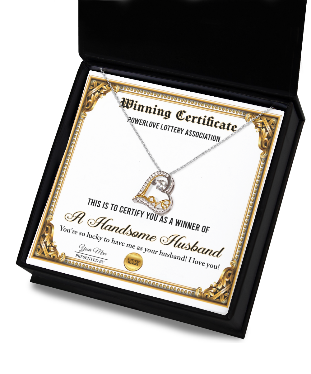 Wife Heart Necklace - Winning Certificate