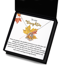 Load image into Gallery viewer, Daughter Heart Necklace - Make You Stronger
