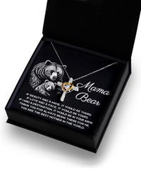 Load image into Gallery viewer, Mom Cross Necklace - In Your Arms
