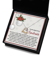 Load image into Gallery viewer, Soulmate Heart Necklace - Feel My Love
