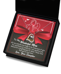 Load image into Gallery viewer, Mom Heart Necklace - Because Of You

