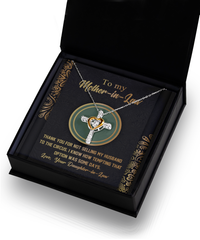Load image into Gallery viewer, Mother in Law Cross Necklace - Thank You
