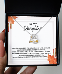 Load image into Gallery viewer, Daughter Heart Necklace - Find Your Light
