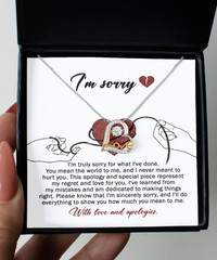 Load image into Gallery viewer, I&#39;m Sorry Heart Necklace - Mean The World
