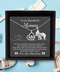 Load image into Gallery viewer, Mom To Be Baby Feet Necklace - Until We Meet
