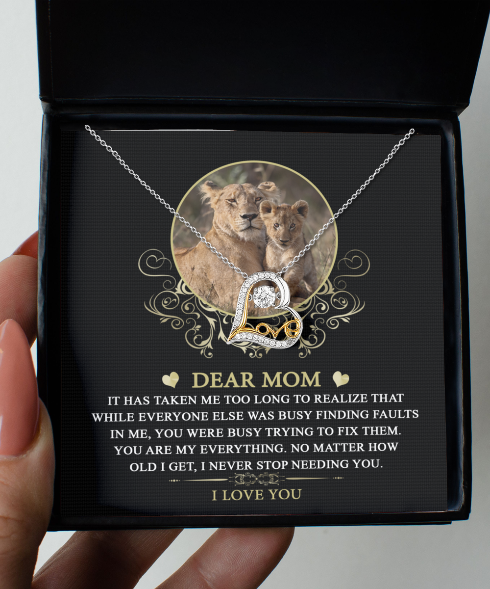 Mom Heart Necklace - My Everything