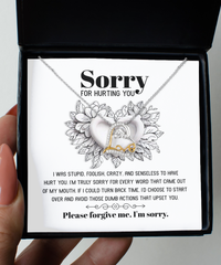 Load image into Gallery viewer, I&#39;m Sorry Heart Necklace - Turn Back Time
