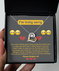 Load image into Gallery viewer, I&#39;m Sorry Heart Necklace - Make You Cry
