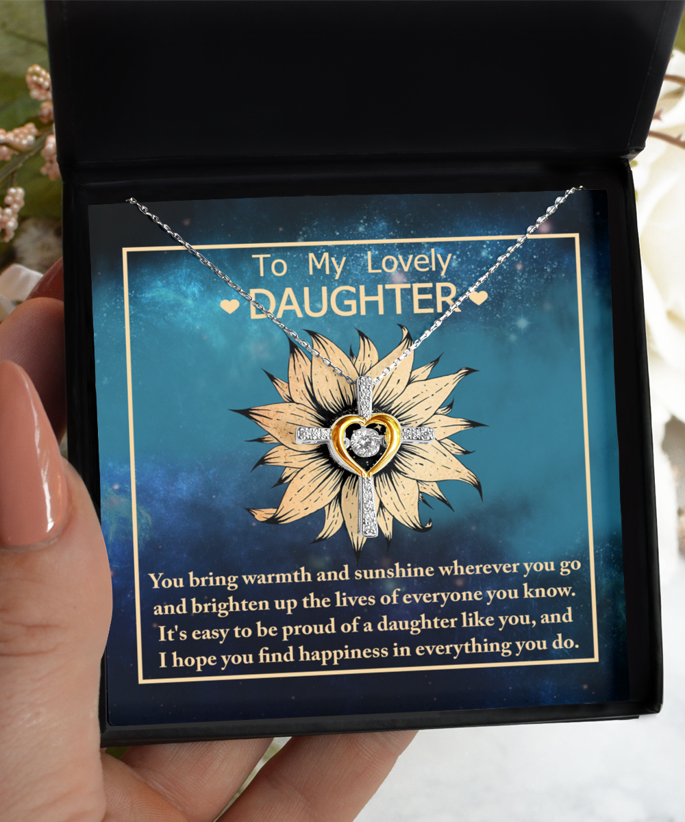 Daughter Cross Necklace - Be Proud