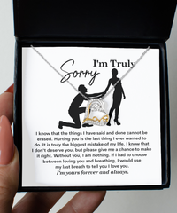 Load image into Gallery viewer, I&#39;m Sorry Heart Necklace - My Last Breath
