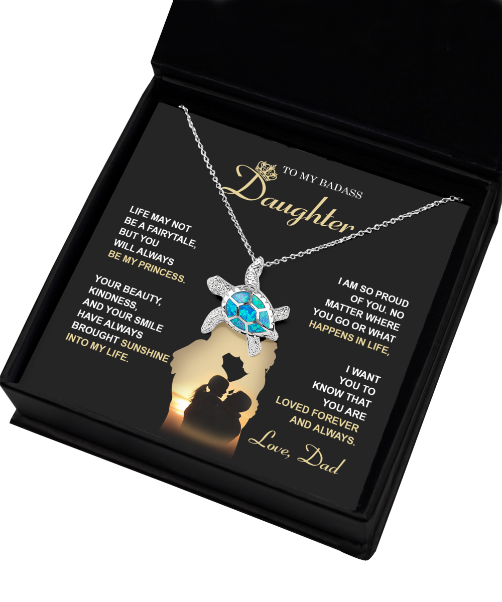 Daughter Turtle Necklace - Be My Princess