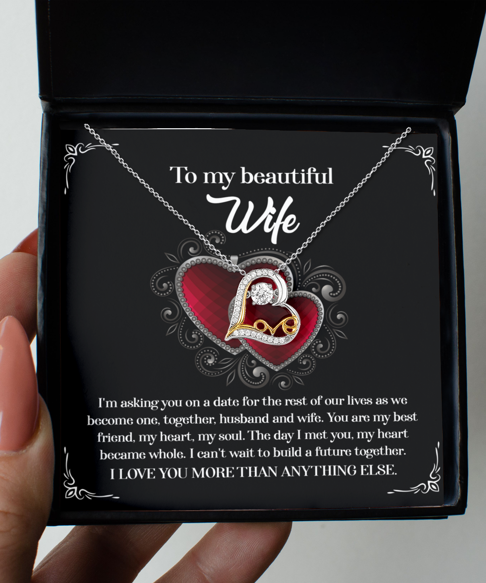 Wife Love Necklace - Heart Became Whole