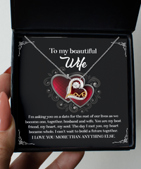 Load image into Gallery viewer, Wife Love Necklace - Heart Became Whole
