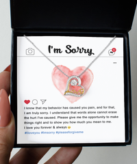 Load image into Gallery viewer, I&#39;m Sorry Heart Necklace - Cannot Erase
