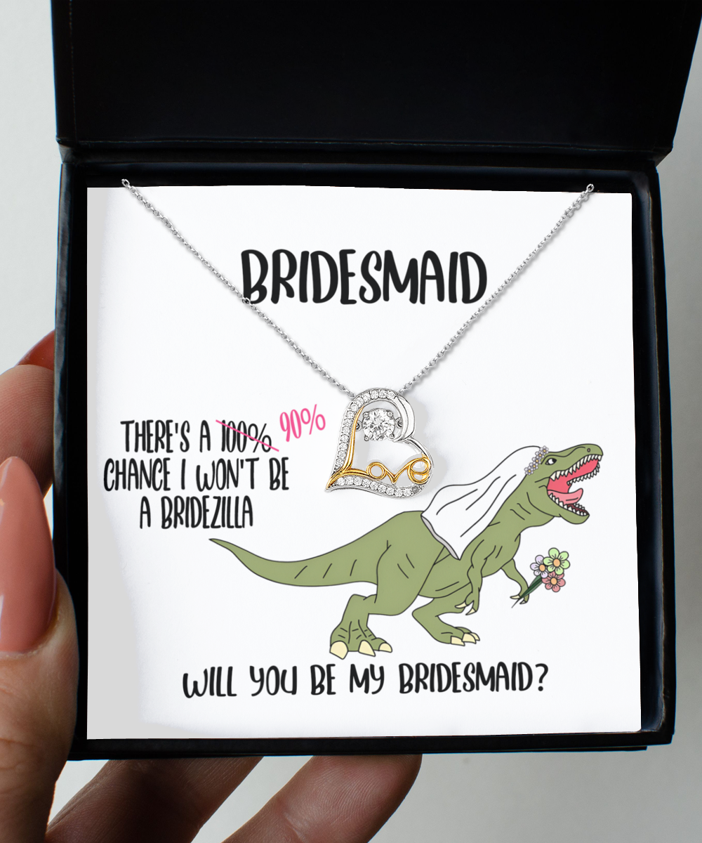 Be My Bridesmaid - Heart Necklace