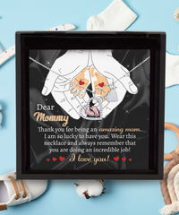 Load image into Gallery viewer, Mom To Be Baby Feet Necklace - Incredible Job
