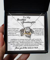 Load image into Gallery viewer, Granddaughter Heart Necklace - Deeply Loved
