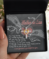 Load image into Gallery viewer, Mother in Law Cross Necklace - By Heart
