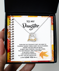 Load image into Gallery viewer, Daughter Heart Necklace - In God&#39;s Hands
