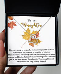 Load image into Gallery viewer, Daughter Heart Necklace - Make You Stronger
