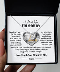Load image into Gallery viewer, I&#39;m Sorry Heart Necklace - Sincere Apology
