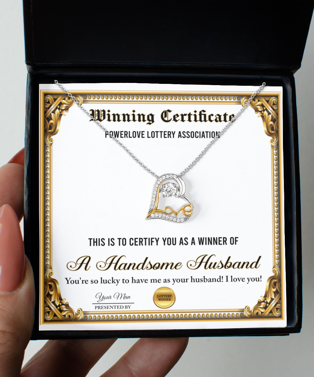 Wife Heart Necklace - Winning Certificate