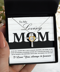 Load image into Gallery viewer, Mom Cross Necklace - Loving As You
