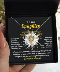 Load image into Gallery viewer, Daughter Cross Necklace - Be Yourself
