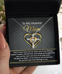 Load image into Gallery viewer, Dearest Mom Cross Necklace - Belongs To Me
